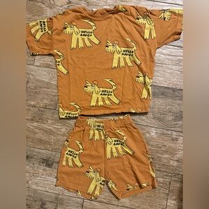 Zara Kids Pajama Set - Orange and Yellow